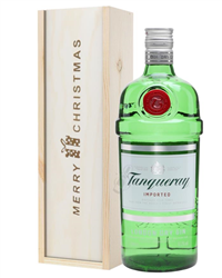 Tanqueray Gin Christmas Gift In Wooden Box