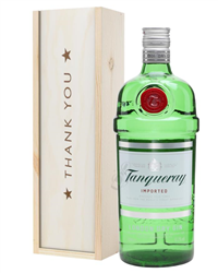 Tanqueray London Dry Gin Thank You Gift In Wooden Box